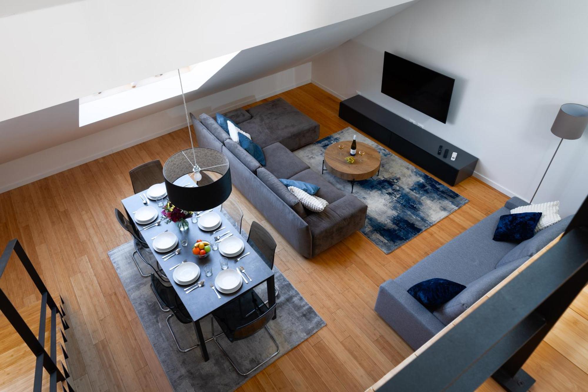 Two-Level Apart With A Terrace Near The Vltava River Prag Exterior foto