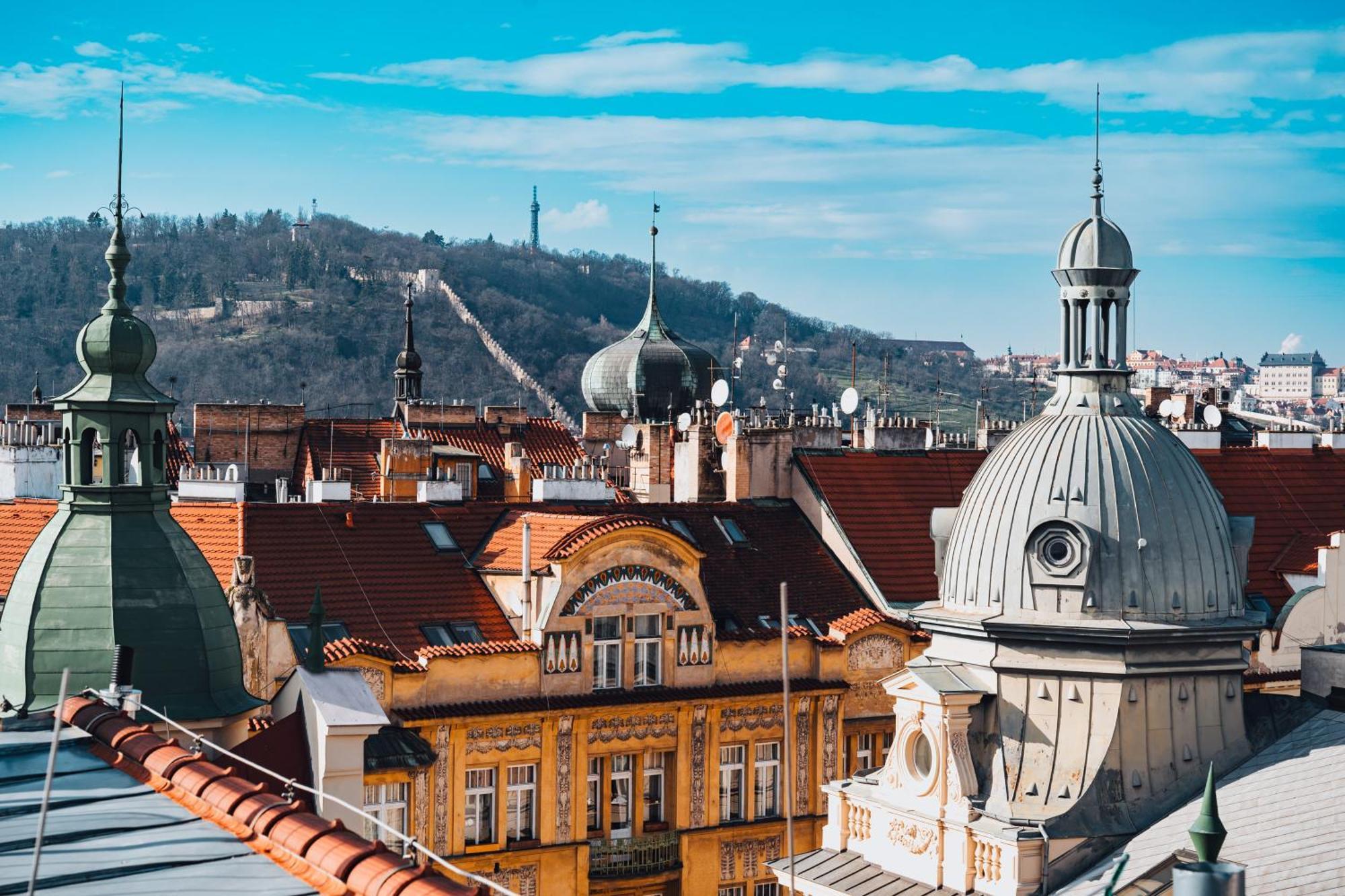 Two-Level Apart With A Terrace Near The Vltava River Prag Exterior foto